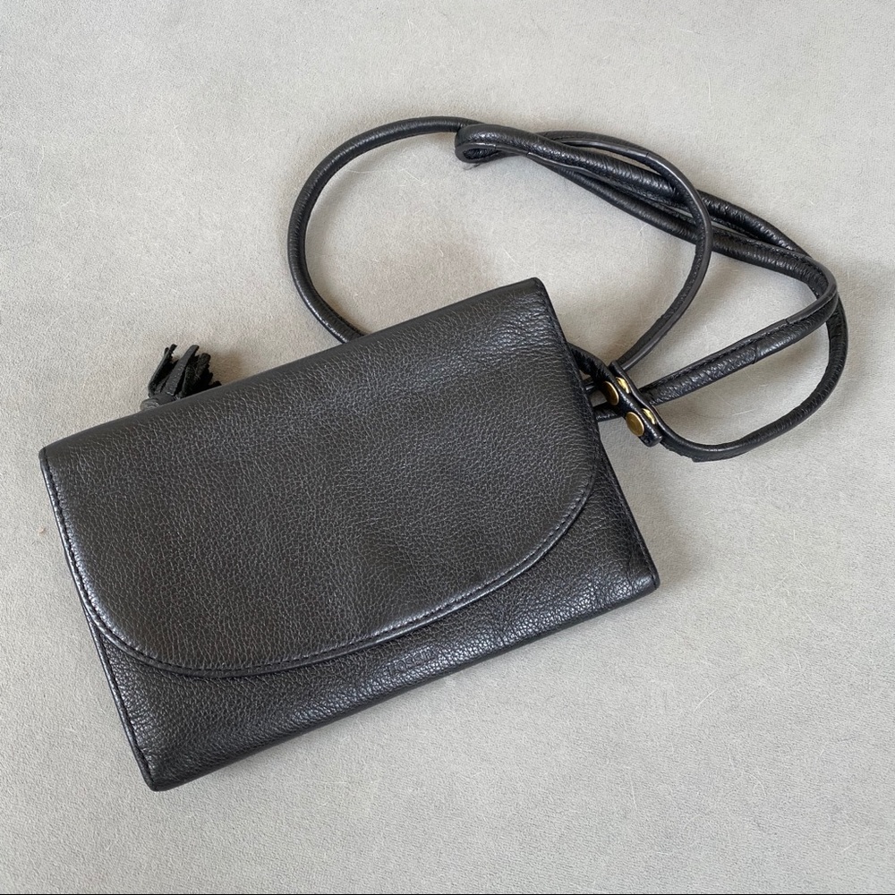 Black Fossil Crossbody